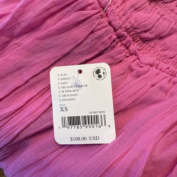 Free People Pink Midi Bonita Dress backless - Picture 9 of 10